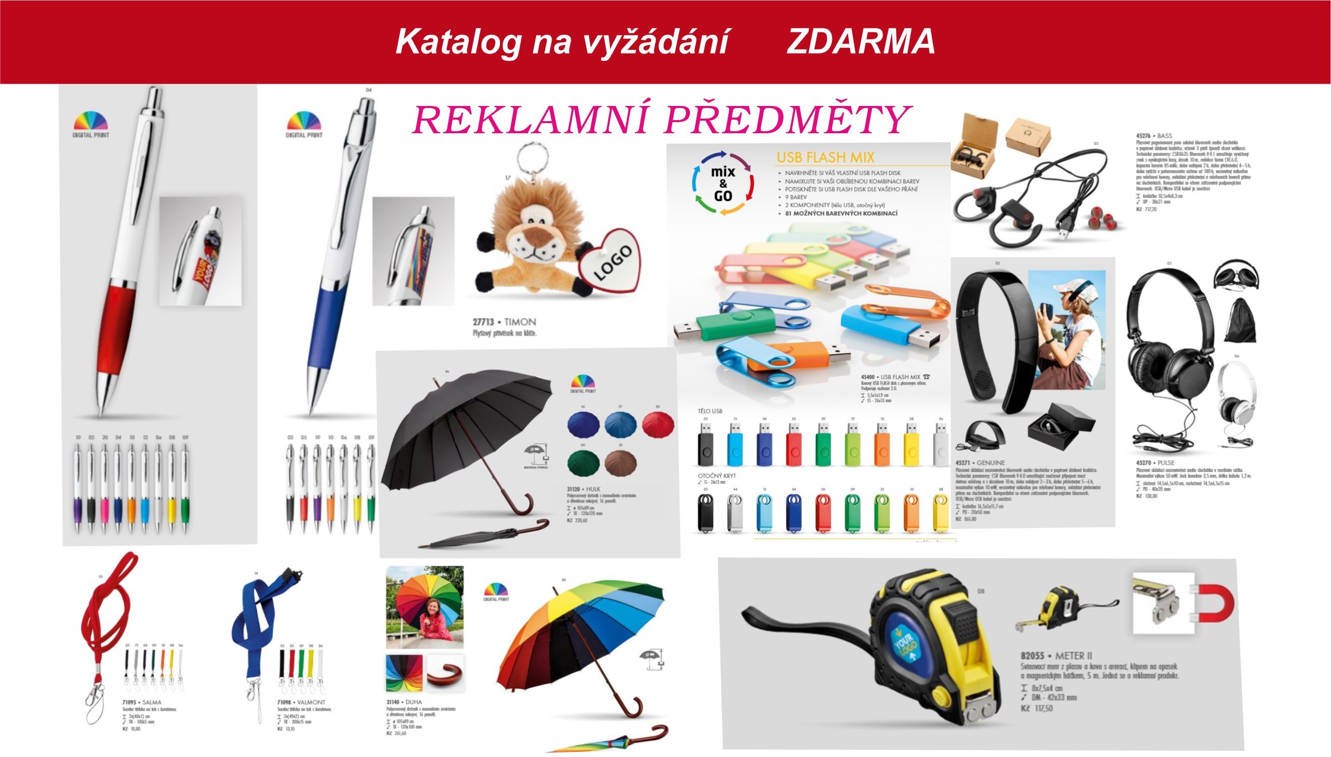 REKLAMNÉ PREDMETY - Katalog na vypýtanie ZDARMA