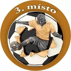 Emblém barevný EM29 fotbal 3.místo